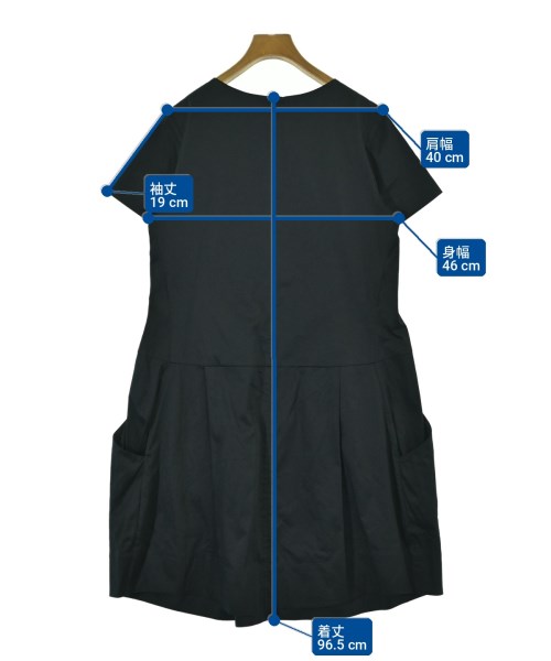 JIL SANDER NAVY（ジルサンダーネイビー）ワンピース 黒 サイズ:34(XXS位) レディース/2200723822110