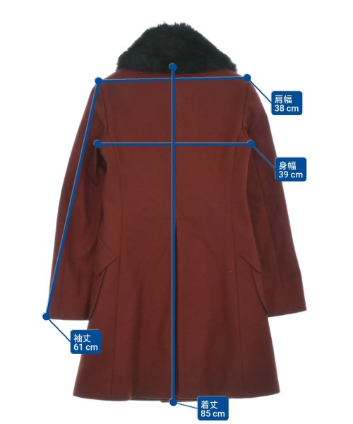 JIL SANDER NAVY（ジルサンダーネイビー）チェスターコート 赤 サイズ:32(S位) レディース/2200685217016