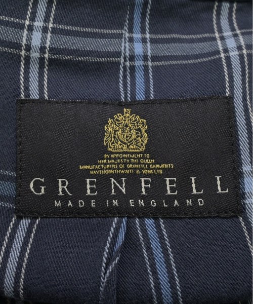 GRENFELL（グレンフェル）ステンカラーコート 紺 サイズ:34(S位) メンズ/2200620063036