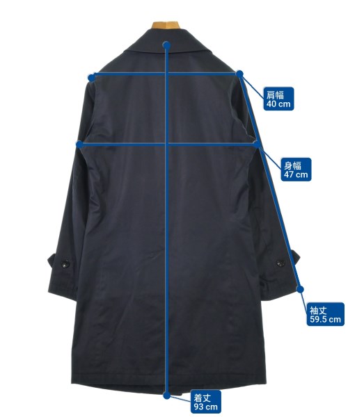 GRENFELL（グレンフェル）ステンカラーコート 紺 サイズ:34(S位) メンズ/2200620063036