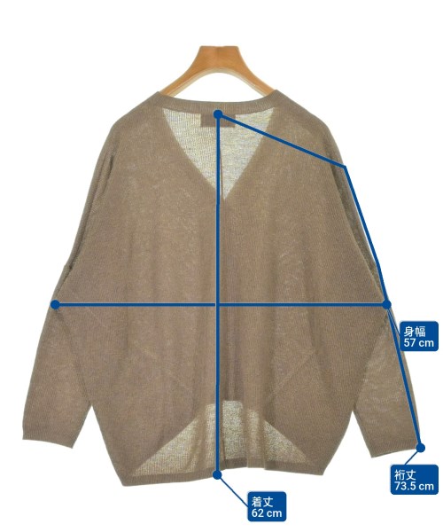 MORABITO（モラビト）カーディガン 茶 サイズ:38(S位) レディース/2200622363073