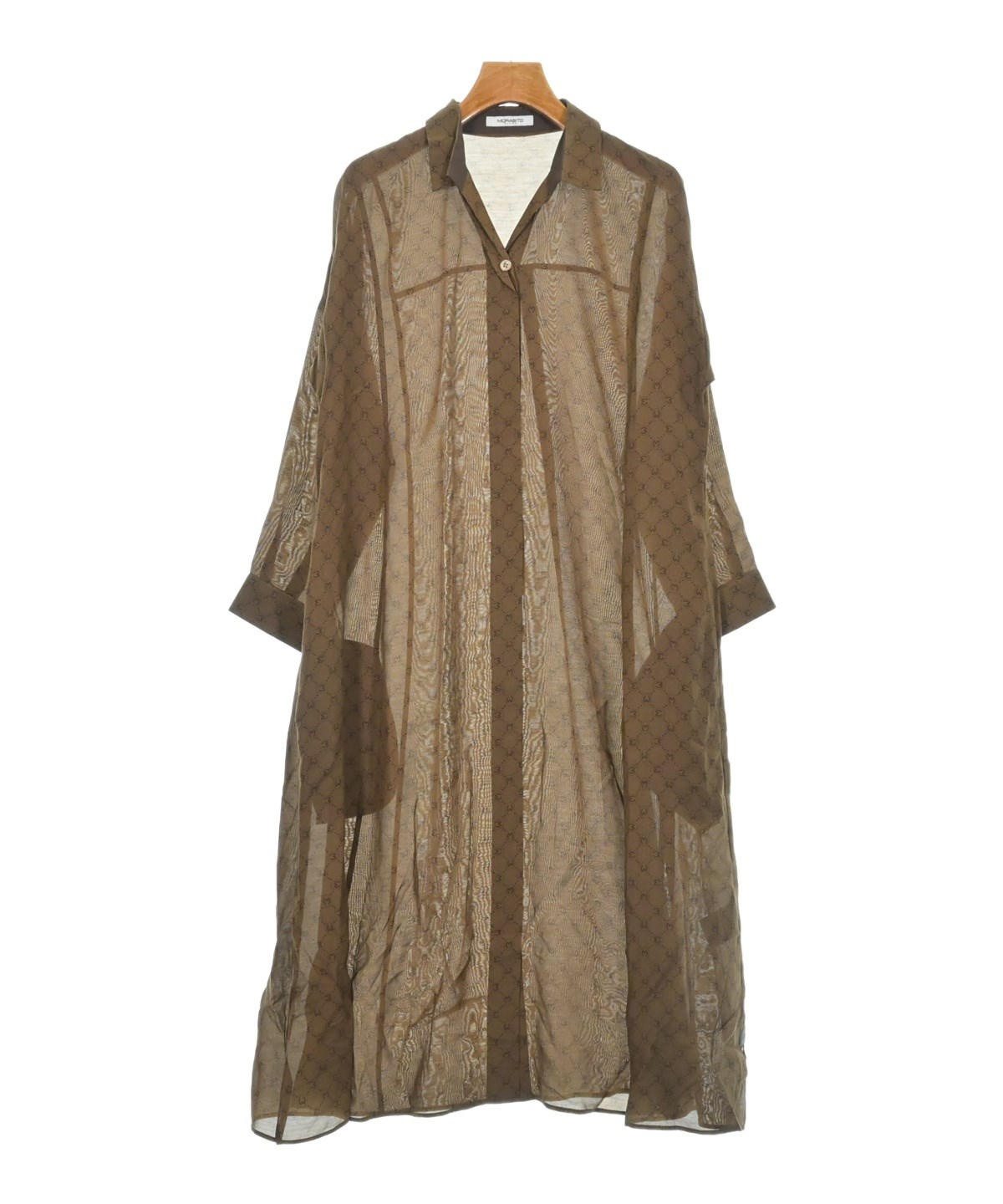 MORABITO（モラビト）シャツワンピース 茶 サイズ:38(S位) レディース
