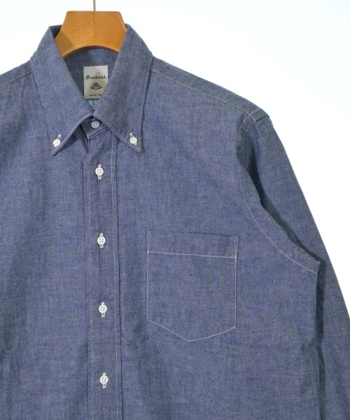 SOUTHWICK（サウスウィック）カジュアルシャツ 青 サイズ:S メンズ/2200620164030
