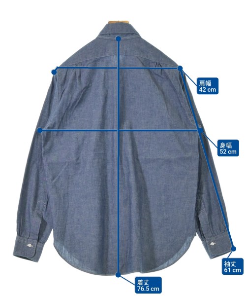 SOUTHWICK（サウスウィック）カジュアルシャツ 青 サイズ:S メンズ/2200620164030