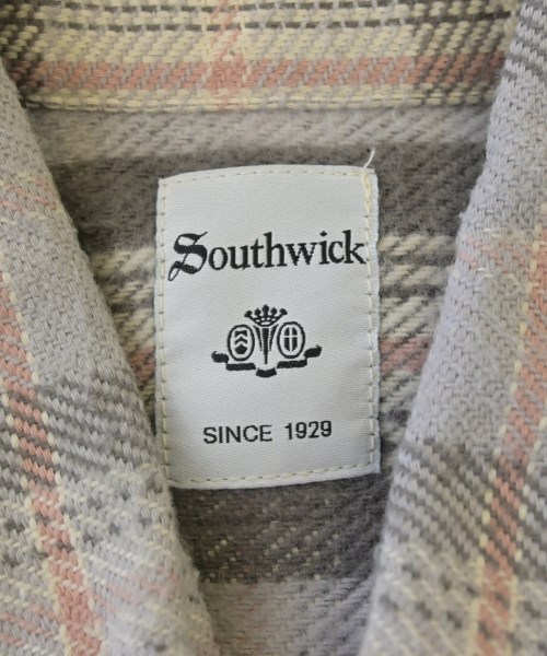 SOUTHWICK（サウスウィック）カジュアルシャツ グレー サイズ:S メンズ/2200608548074