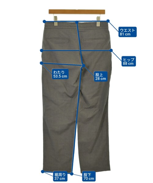 EQUIPAGE（エキパージュ）スラックス グレー サイズ:46(M位) メンズ/2200641842146