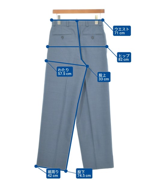 BERNARD ZINS（ベルナールザンス）スラックス 青 サイズ:36(XS位) メンズ/2200651973267