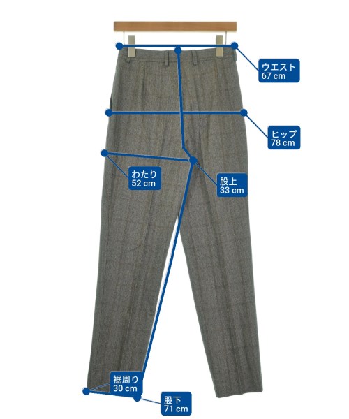 BERNARD ZINS（ベルナールザンス）スラックス グレー サイズ:38(S位) レディース/2200662452010