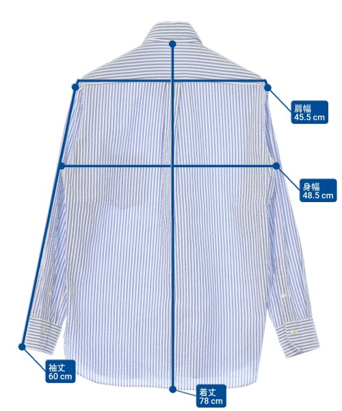 MARCEL LASSANCE（マルセルラサンス）カジュアルシャツ 青 サイズ:S メンズ/2200673553041