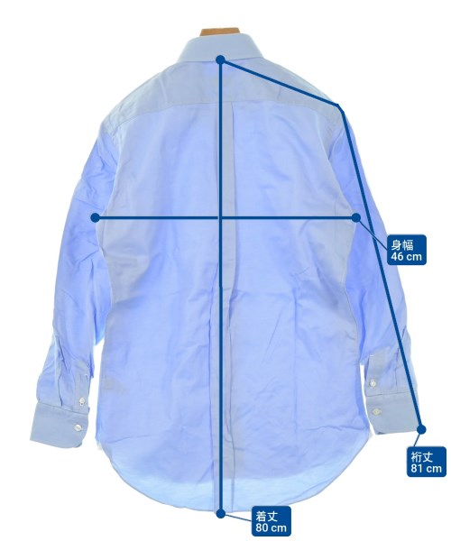 Errico Formicola（エリコフォルミコラ）カジュアルシャツ 青 サイズ:39(M位) メンズ/2200526887705