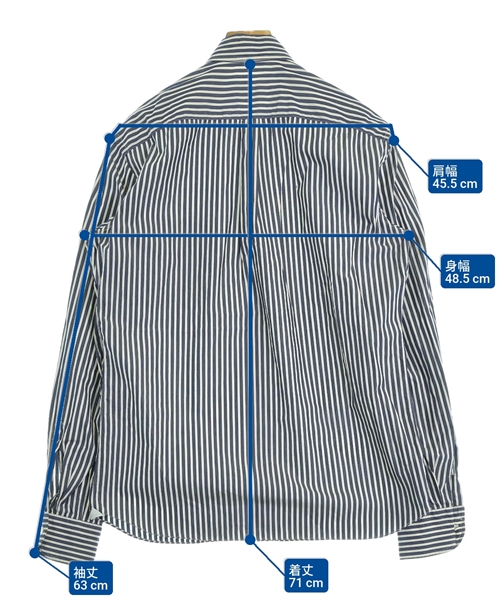 Errico Formicola（エリコフォルミコラ）カジュアルシャツ 紺 サイズ:S メンズ/2200637949026