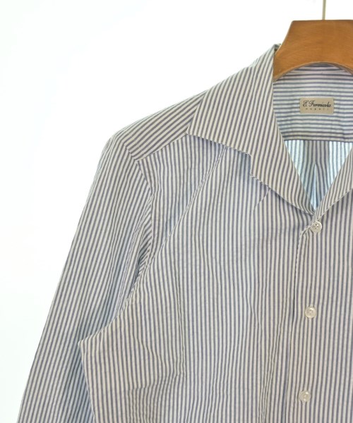 Errico Formicola（エリコフォルミコラ）カジュアルシャツ 青 サイズ:16(L位) メンズ/2200620494083