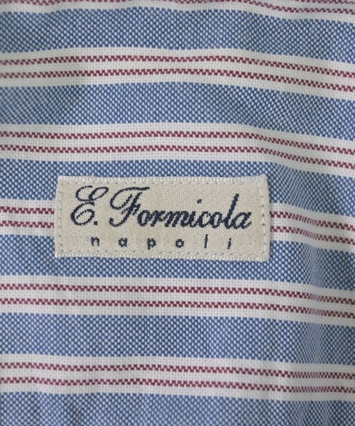 Errico Formicola（エリコフォルミコラ）ドレスシャツ 青 サイズ:43(XXL位) メンズ/2200679561026