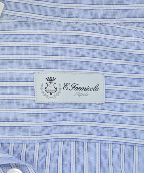 Errico Formicola（エリコフォルミコラ）ドレスシャツ 青 サイズ:42(XXL位) メンズ/2200698106048