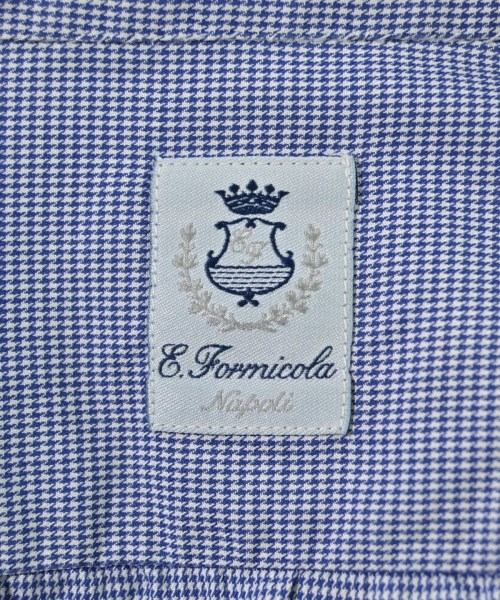 Errico Formicola（エリコフォルミコラ）ドレスシャツ 青 サイズ:38(S位) メンズ/2200700479108