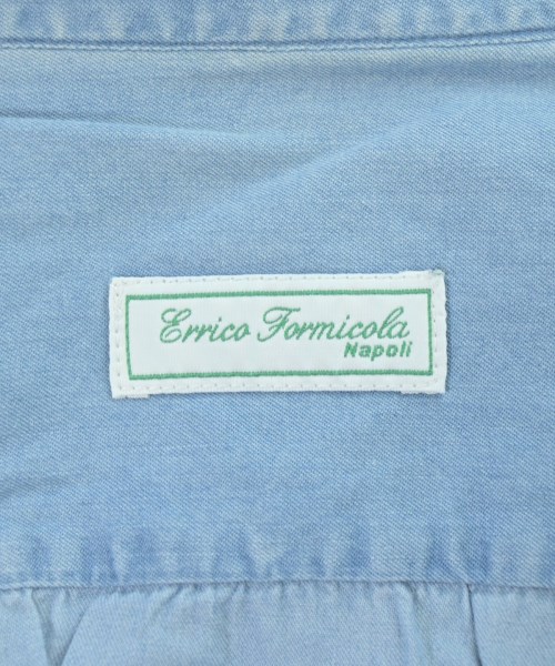 Errico Formicola（エリコフォルミコラ）カジュアルシャツ 青 サイズ:40(L位) メンズ/2200700804030