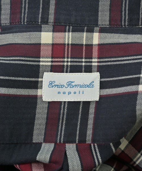 Errico Formicola（エリコフォルミコラ）カジュアルシャツ 紺 サイズ:15(S位) メンズ/2200639102054