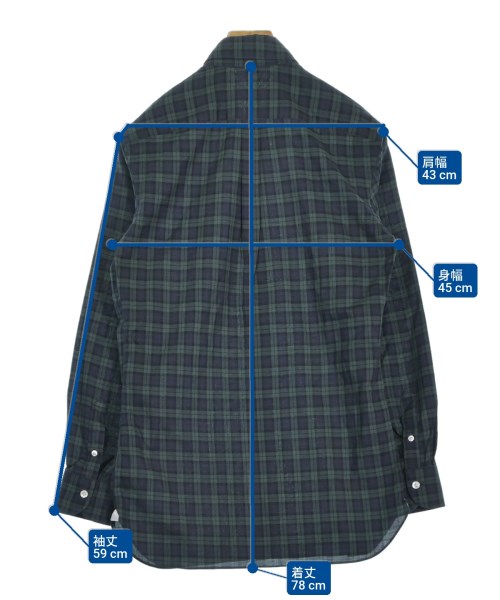 Errico Formicola（エリコフォルミコラ）カジュアルシャツ 緑 サイズ:39(M位) メンズ/2200650987012