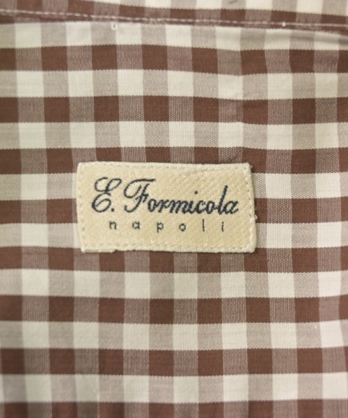 Errico Formicola（エリコフォルミコラ）カジュアルシャツ 茶 サイズ:40(L位) メンズ/2200707352053