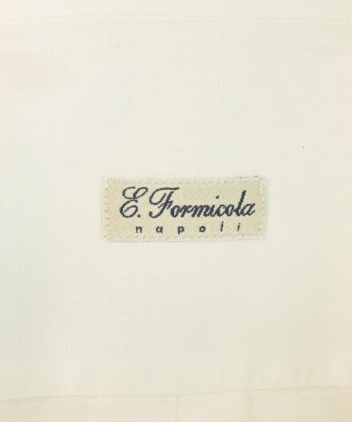 Errico Formicola（エリコフォルミコラ）カジュアルシャツ 白 サイズ:40(L位) メンズ/2200707352077