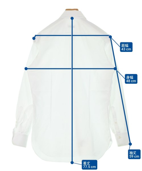 Errico Formicola（エリコフォルミコラ）カジュアルシャツ 白 サイズ:15(S位) メンズ/2200671432034