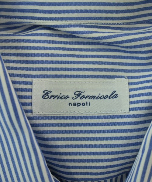 Errico Formicola（エリコフォルミコラ）カジュアルシャツ 青 サイズ:39(M位) メンズ/2200726330087