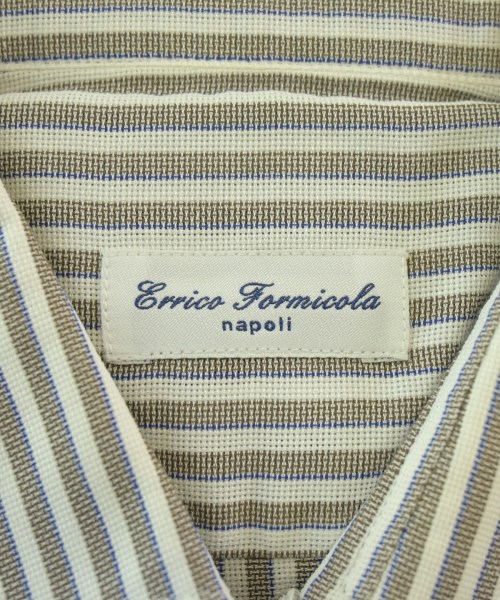 Errico Formicola（エリコフォルミコラ）ドレスシャツ 茶 サイズ:40(L位) メンズ/2200729290050