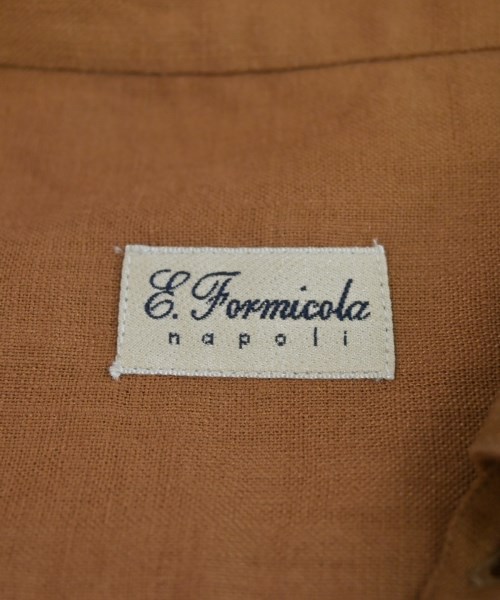 Errico Formicola（エリコフォルミコラ）カジュアルシャツ 茶 サイズ:S メンズ/2200725822026