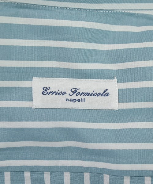 Errico Formicola（エリコフォルミコラ）カジュアルシャツ 青 サイズ:40(L位) メンズ/2200726939037