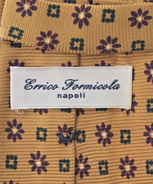 Errico Formicola（エリコフォルミコラ）ネクタイ 黄 サイズ:- メンズ/2200683328349