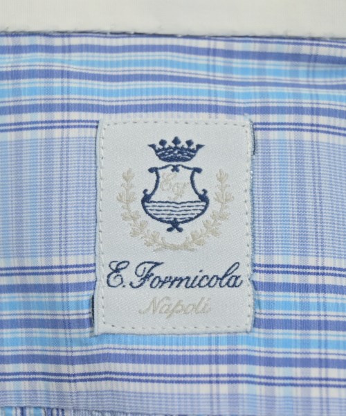 Errico Formicola（エリコフォルミコラ）ドレスシャツ 青 サイズ:40(L位) メンズ/2200693026075