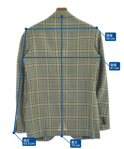 CESARE ATTOLINI（チェザレアットリーニ）テーラードジャケット 白 サイズ:44(S位) メンズ/2200652454161