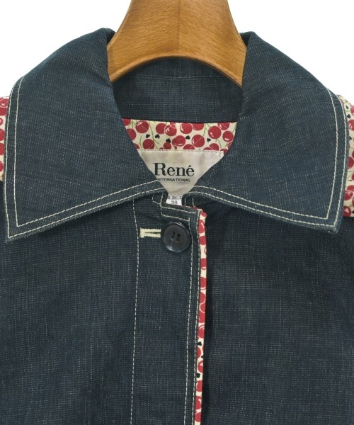 Rene（ルネ）ステンカラーコート 紺 サイズ:38(S位) レディース/2200624512011