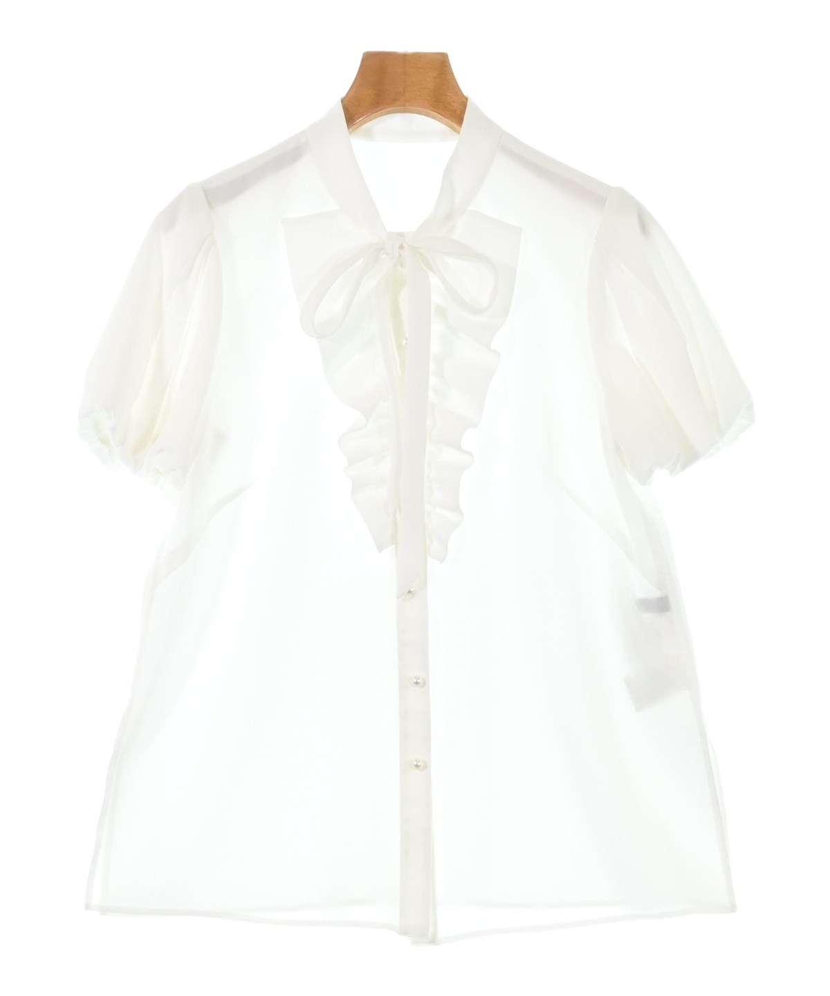 Rene（ルネ）カジュアルシャツ 白 サイズ:36(XS位) レディース