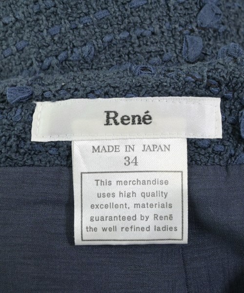 Rene（ルネ）ひざ丈スカート 紺 サイズ:34(XS位) レディース/2200610096105