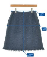 Rene（ルネ）ひざ丈スカート 紺 サイズ:34(XS位) レディース/2200610096105
