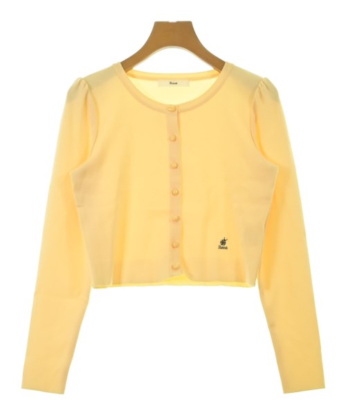 Rene(ルネ)カーディガン 黄 サイズ:34(XXS位)/2200674197091