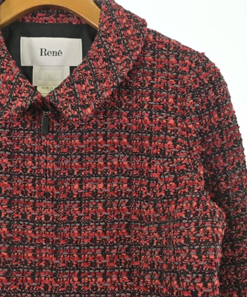 Rene（ルネ）ジャケット 赤 サイズ:36(XS位) レディース/2200664156015