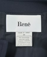 Rene（ルネ）ノーカラージャケット 紺 サイズ:38(S位) レディース/2200731459025