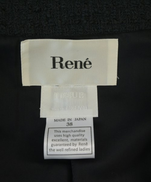 Rene（ルネ）ジャケット 黒 サイズ:38(S位) レディース/2200726379048