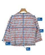 Rene（ルネ）ノーカラージャケット 青 サイズ:36(XS位) レディース/2200688696160