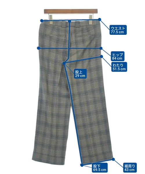 MAURO GRIFONI（マウログリフォーニ）スラックス 青 サイズ:42(XS位) メンズ/2200635890023