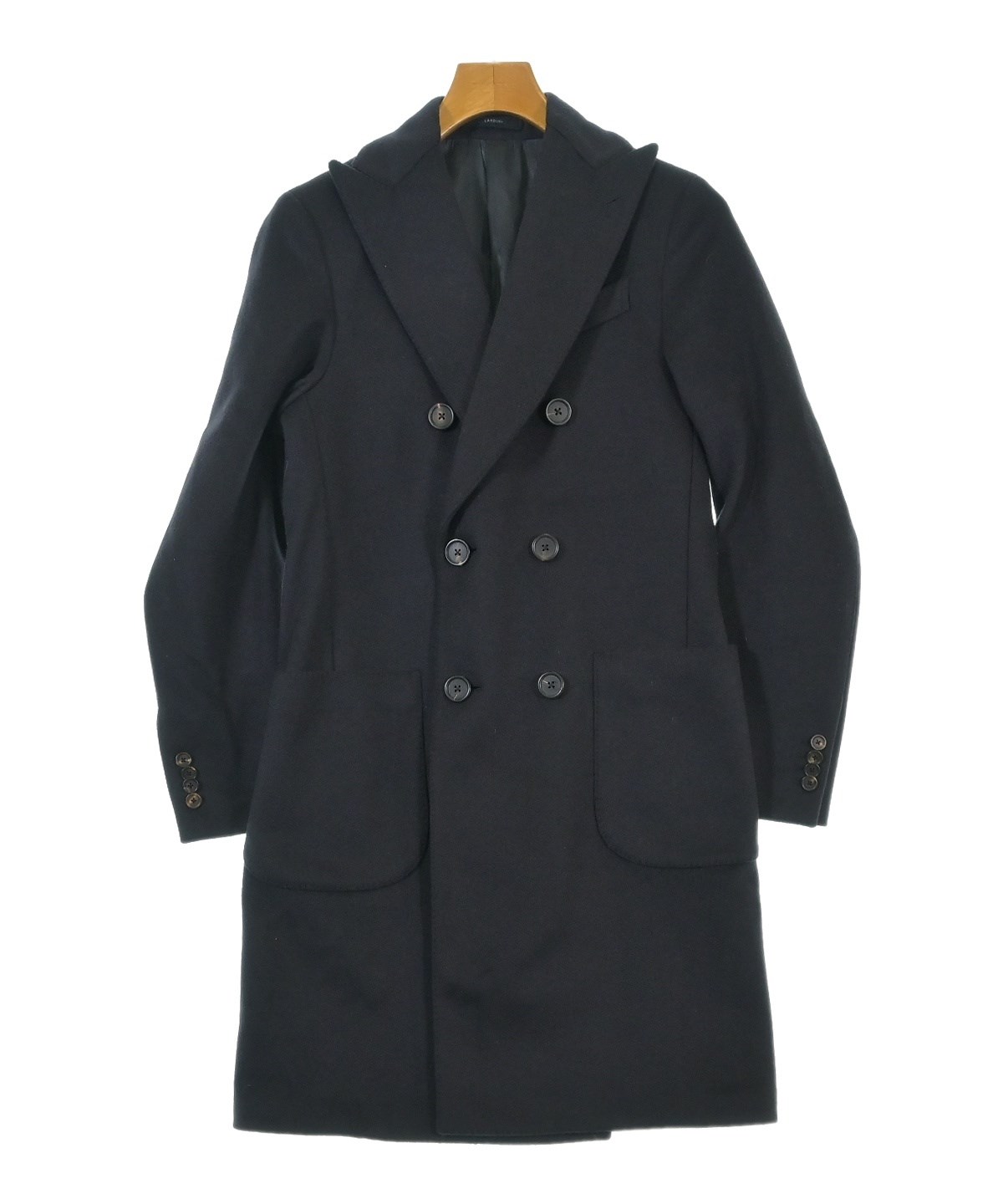 ATSさま専用】LARDINI チェスターコート ネイビーチェック ATSさま専用