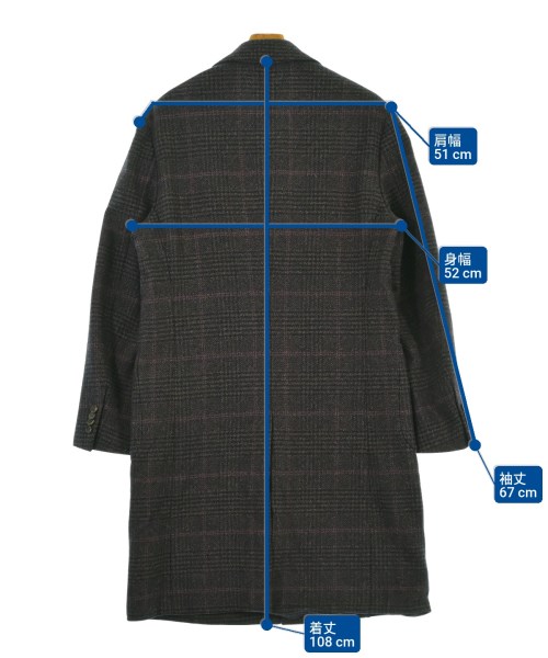 LARDINI（ラルディーニ）チェスターコート 黒 サイズ:50(XL位) メンズ/2200644877022