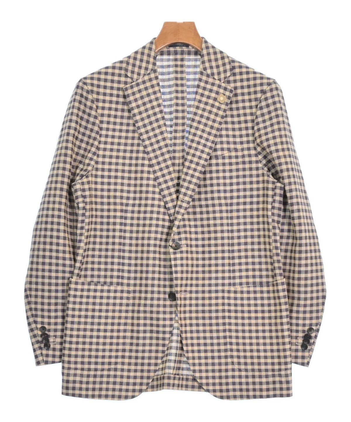 ラルディーニ ジャケット 茶 LARDINI（ラルディーニ）ジャケット 茶 サイズ:50(XL位) メンズ