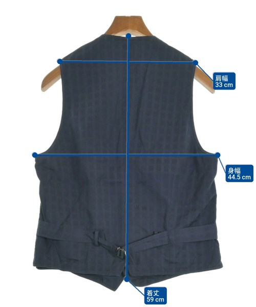 LARDINI（ラルディーニ）ドレスシャツ 紺 サイズ:48(XS位) メンズ/2200624287049