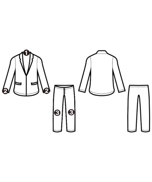 LARDINI（ラルディーニ）ビジネス 紺 サイズ:48(L位) メンズ/2200628947017