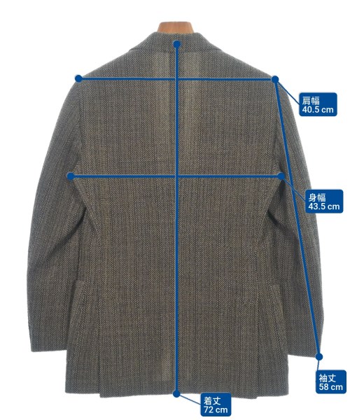 LARDINI（ラルディーニ）カジュアルジャケット 茶 サイズ:42(XS位) メンズ/2200629917088