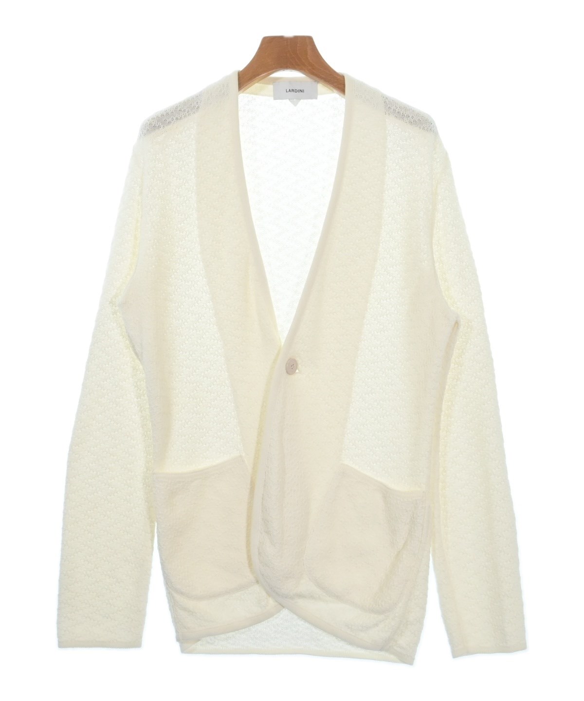 <美品>LARDINI シルク100% 春夏 ホワイト ジャケット サイズ42 17041001109-11.jpg