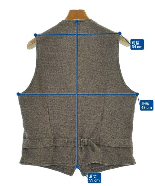 LARDINI（ラルディーニ）カジュアルシャツ 茶 サイズ:50(XL位) メンズ/2200620494014